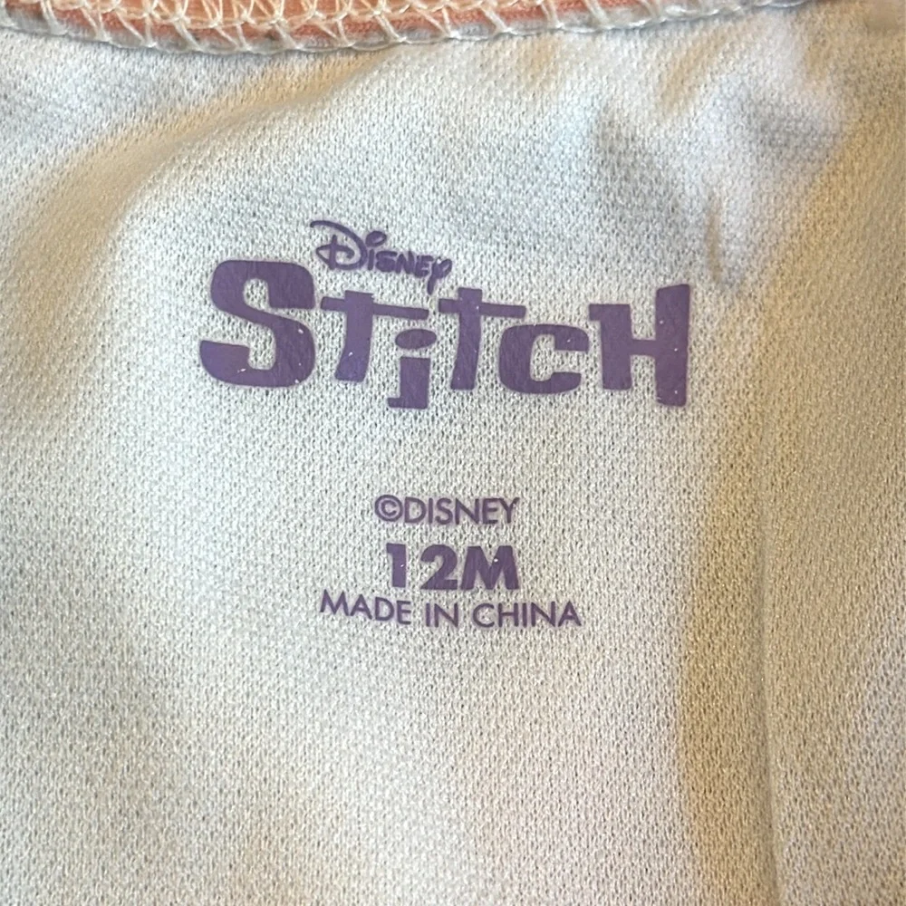 Disney Stitch Baby Rash Guard Swimsuit UPF 50+ 12M Tropical One Piece NWOT